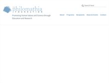 Tablet Screenshot of philomathia.org